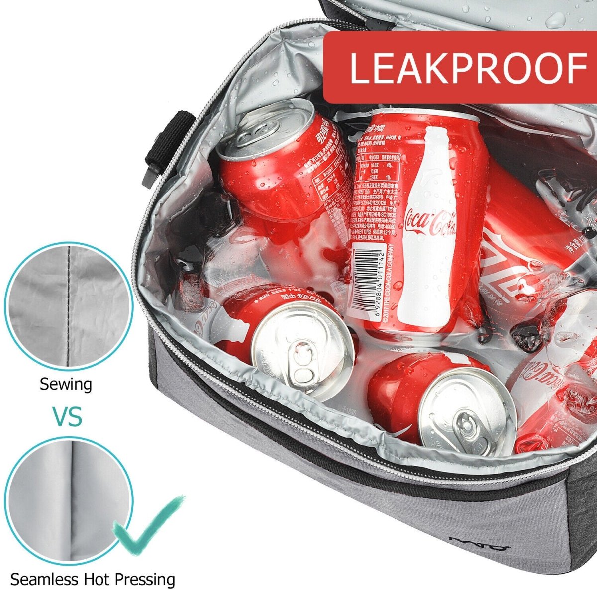 Insulated Lunch Bag – Leakproof Double Decker Thermal Bento Box for Work & Office