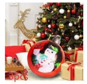 60CM Inflatable Christmas Ornament Ball - Giant Outdoor PVC Decoration for Festive Xmas Trees