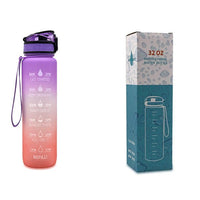 1L Tritan Water Bottle with Time Marker, Bounce Cover