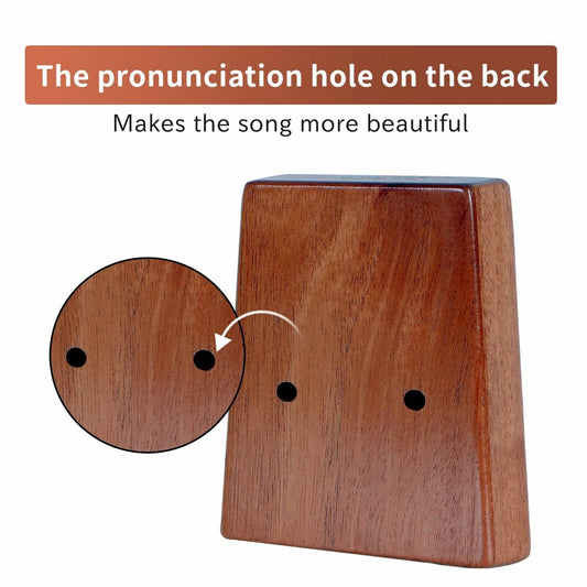 17-Key Kalimba Thumb Piano - Mahogany Wood Finger Mbira Keyboard Musical Instrument  ebasketonline