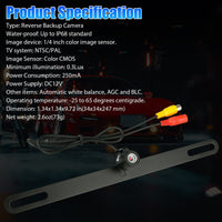 170° HD Car Rear View Camera with Night Vision - Waterproof Backup Reverse Parking Cam  ebasketonline