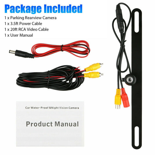 170° HD Car Rear View Camera with Night Vision - Waterproof Backup Reverse Parking Cam  ebasketonline