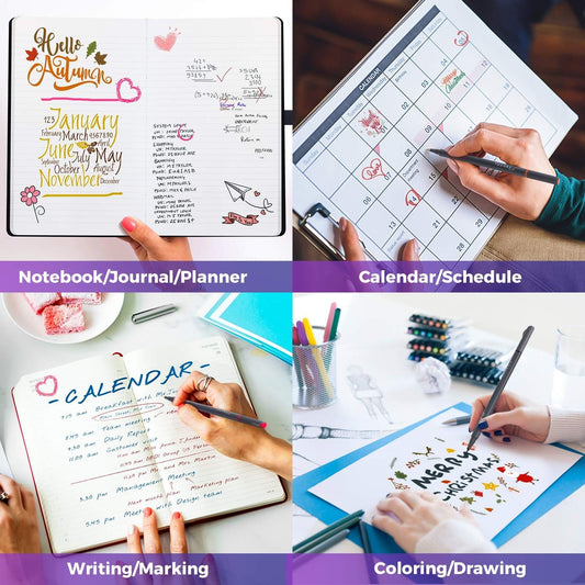 18-Pack Journal Planner Pens: Fine Point Markers for Bullet Journaling, Note Taking, and Art  Amz