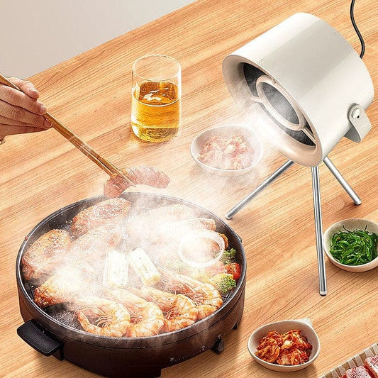 2024 Compact Portable Desktop Exhaust Fan: USB-Charged Mini Kitchen Hood Extractor for Barbecue & Cooking Accessories CJ