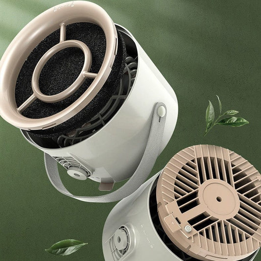 2024 Compact Portable Desktop Exhaust Fan: USB-Charged Mini Kitchen Hood Extractor for Barbecue & Cooking Accessories CJ