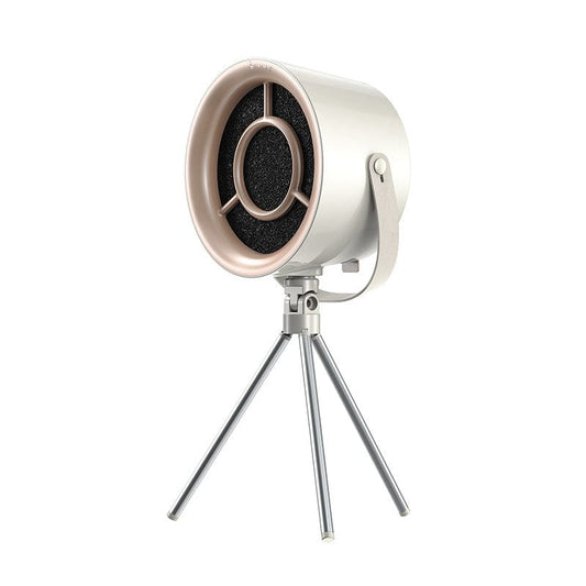 2024 Compact Portable Desktop Exhaust Fan: USB-Charged Mini Kitchen Hood Extractor for Barbecue & Cooking Accessories CJ Milky White