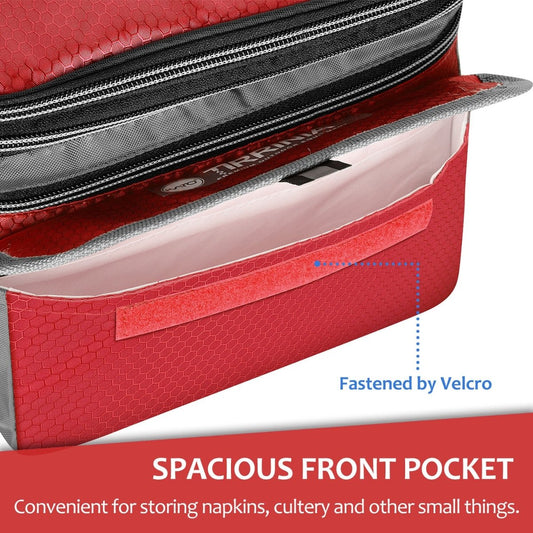 Insulated Lunch Bag with Double Compartments – Leakproof Lunch Box for Adults & Kids