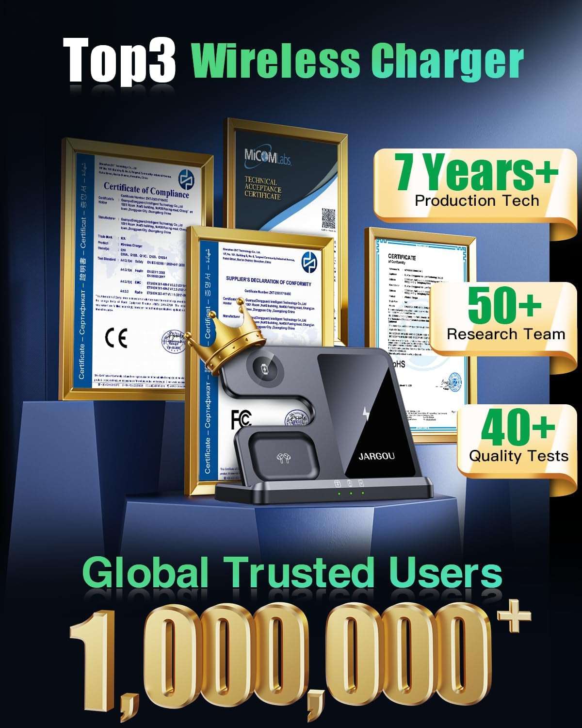 3 in 1 Wireless Charging Station Wireless Charger for Iphone ebasketonline