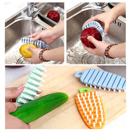 Multifunction Vegetable & Fruit Cleaning Brush – Flexible & Efficient Cleaning Tool