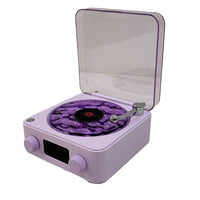 Retro Turntable Speaker with White Noise and Bluetooth 5.0