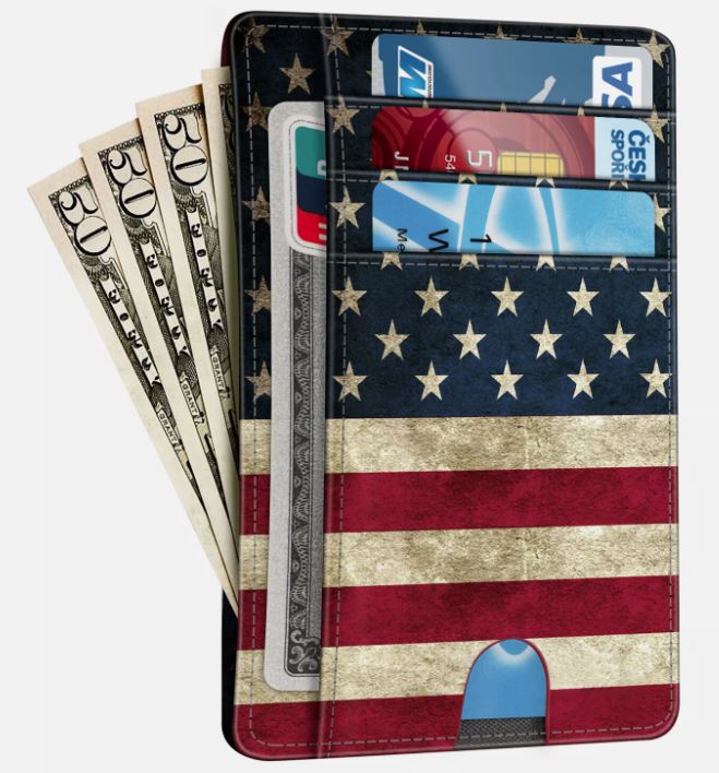 Minimalist Men's Wallet with RFID Protection and Coin Pocket