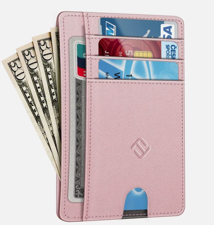 Minimalist Men's Wallet with RFID Protection and Coin Pocket