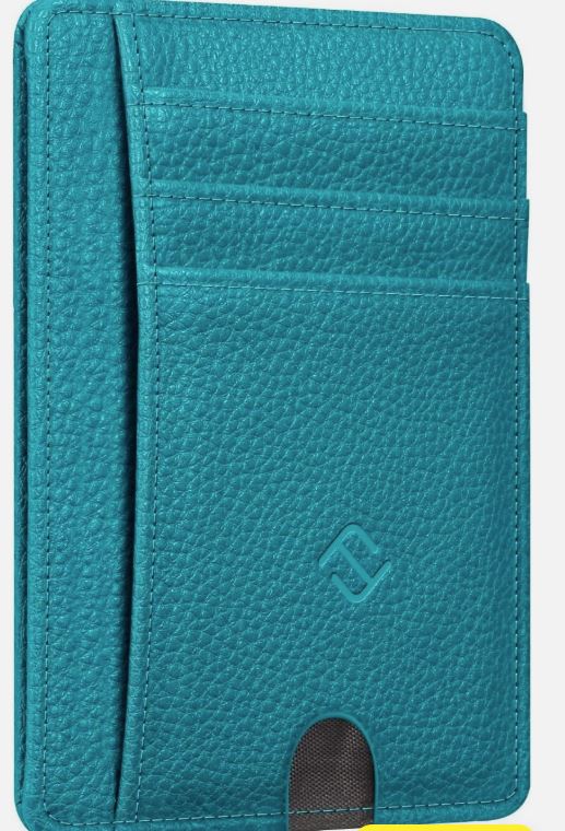 Minimalist Men's Wallet with RFID Protection and Coin Pocket