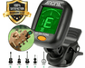LCD Clip-On Chromatic Tuner for Guitar, Bass, Violin, Ukulele