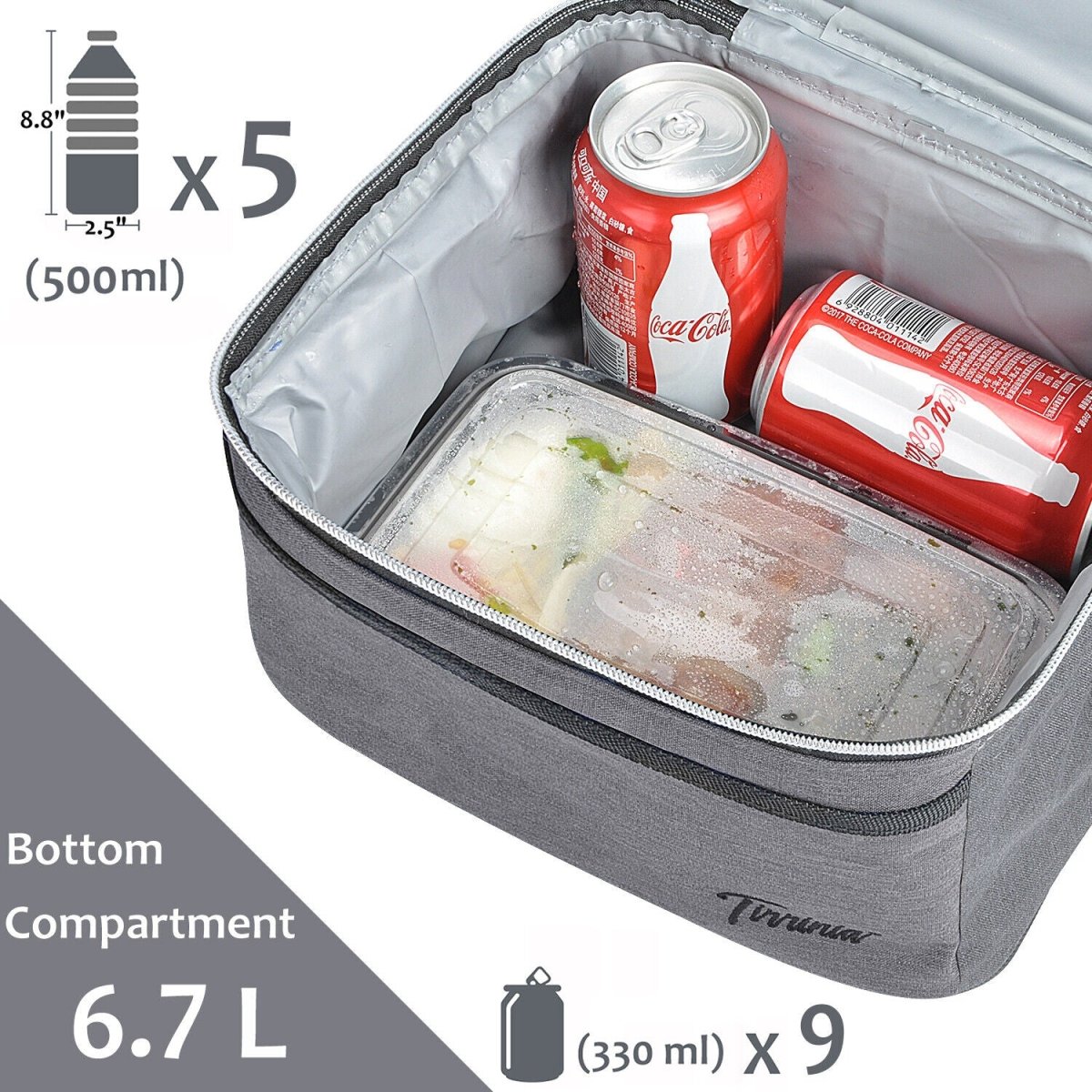 Insulated Lunch Bag – Leakproof Double Decker Thermal Bento Box for Work & Office