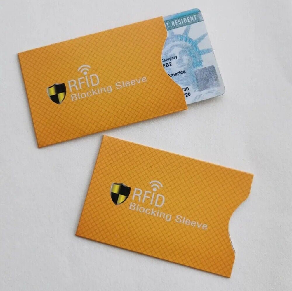15-Pack RFID Blocking Sleeves – Credit Card & Passport Theft Protection Holders