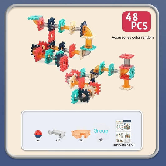 DIY Educational Toys with Gear Rotation for Children