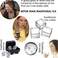 12 Pack Whiskey Gift Set with Reusable Ice Cubes, Tongs, and Storage Box
