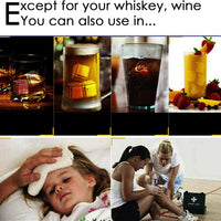 12 Pack Whiskey Gift Set with Reusable Ice Cubes, Tongs, and Storage Box
