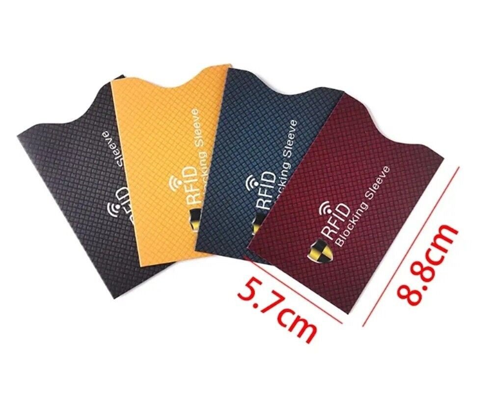 15-Pack RFID Blocking Sleeves – Credit Card & Passport Theft Protection Holders