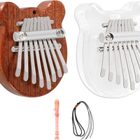 Bearclearr 8-Key Mini Kalimba Pendant - Exquisite Finger Thumb Piano Accessory
