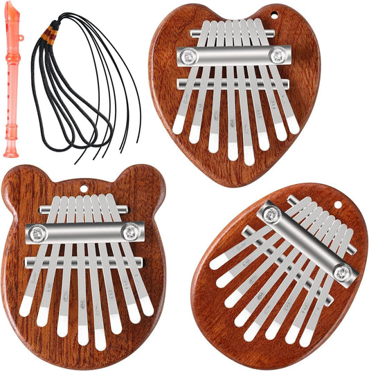 W3 8-Key Mini Kalimba Pendant - Exquisite Finger Thumb Piano Accessory