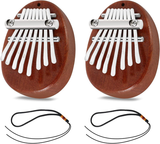 Woodr-2 8-Key Mini Kalimba Pendant - Exquisite Finger Thumb Piano Accessory