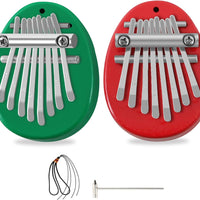 Woodr-2Rg 8-Key Mini Kalimba Pendant - Exquisite Finger Thumb Piano Accessory