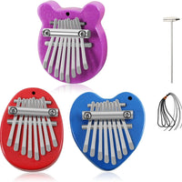 Woodrc-3 8-Key Mini Kalimba Pendant - Exquisite Finger Thumb Piano Accessory