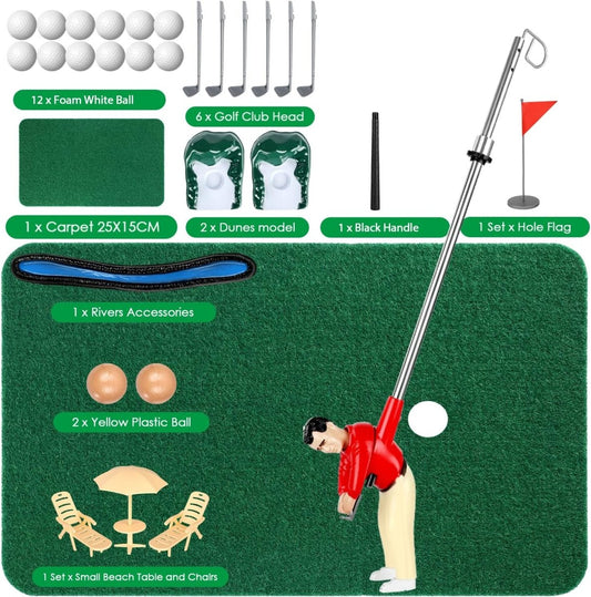 Mini Golf Games - Funny Golfer Gifts for Kids, Unique Mini Golfer on a Stick for Father'S Day/Retirement Gift, Funny Games for the Whole Family, Golf Toys for 6-9 Year Old Boys & Girls