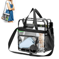 Clear PVC Tote Bag for Women β Stadium Approved Transparent Handbag