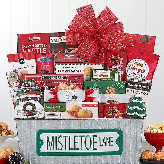 Merry Mistletoe Lane: Gourmet Gift Basket
