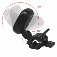 LCD Clip-On Chromatic Tuner for Guitar, Bass, Violin, Ukulele