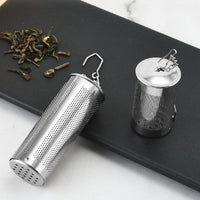 2-Pack Stainless Steel Tea Infuser Strainer Set – Fine Mesh Ball with Chain Hook