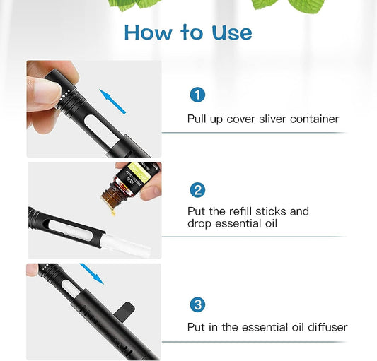 Car Air Fresheners Clip Set with 5 Essential Oil Scents(10Ml Each) 12 Refill Sticks  ebasketonline
