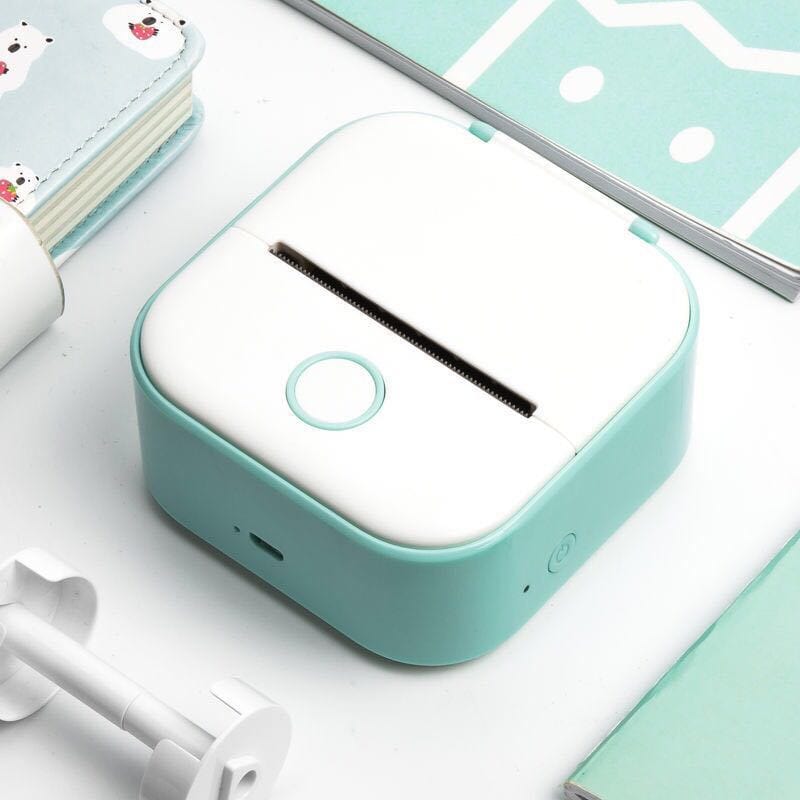 Compact Bluetooth Thermal Label and Photo Printer - Portable, Mini Wireless Printer for Home, Students, and Price Tag Labeling