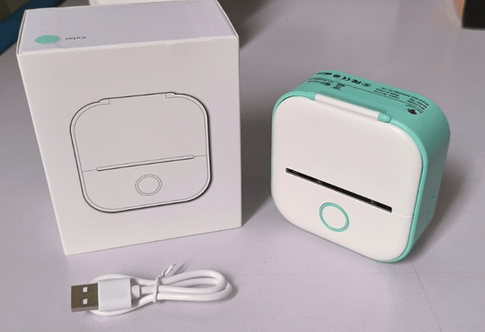 Compact Bluetooth Thermal Label and Photo Printer - Portable, Mini Wireless Printer for Home, Students, and Price Tag Labeling