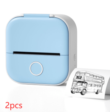 Compact Bluetooth Thermal Label and Photo Printer - Portable, Mini Wireless Printer for Home, Students, and Price Tag Labeling