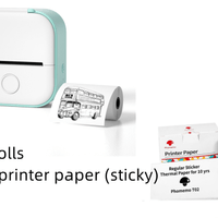 Green set Compact Bluetooth Thermal Label and Photo Printer - Portable, Mini Wireless Printer for Home, Students, and Price Tag Labeling