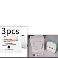 Green Set2 Compact Bluetooth Thermal Label and Photo Printer - Portable, Mini Wireless Printer for Home, Students, and Price Tag Labeling