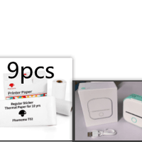 Green Set4 Compact Bluetooth Thermal Label and Photo Printer - Portable, Mini Wireless Printer for Home, Students, and Price Tag Labeling