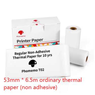Non stick printing paper Compact Bluetooth Thermal Label and Photo Printer - Portable, Mini Wireless Printer for Home, Students, and Price Tag Labeling