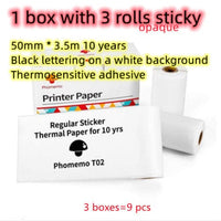 Printer paper 3pcs Compact Bluetooth Thermal Label and Photo Printer - Portable, Mini Wireless Printer for Home, Students, and Price Tag Labeling