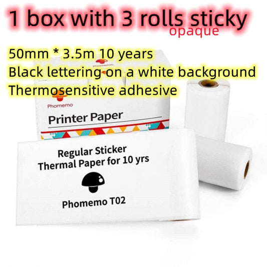 Printer paper Compact Bluetooth Thermal Label and Photo Printer - Portable, Mini Wireless Printer for Home, Students, and Price Tag Labeling