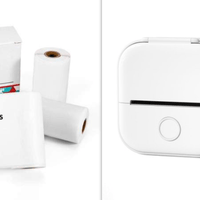 Set1 Compact Bluetooth Thermal Label and Photo Printer - Portable, Mini Wireless Printer for Home, Students, and Price Tag Labeling