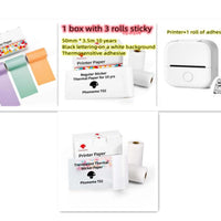 Set11 Compact Bluetooth Thermal Label and Photo Printer - Portable, Mini Wireless Printer for Home, Students, and Price Tag Labeling