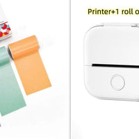 Set4 Compact Bluetooth Thermal Label and Photo Printer - Portable, Mini Wireless Printer for Home, Students, and Price Tag Labeling