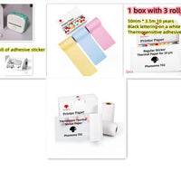 Set9 / USB Compact Bluetooth Thermal Label and Photo Printer - Portable, Mini Wireless Printer for Home, Students, and Price Tag Labeling
