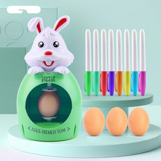Green / Without lamp Creative Easter Egg Decorating Kit: DIY Coloring and Painting Fun for Boys and Girls - Multicolor with Sound and Light Delights