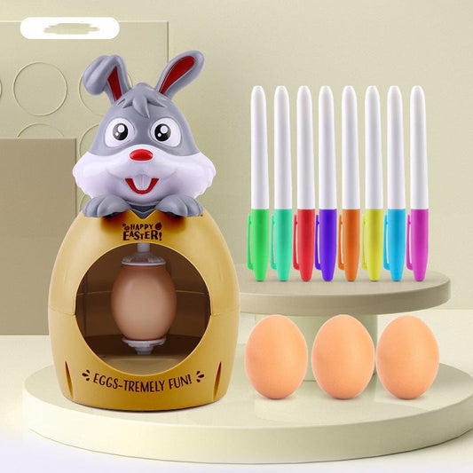 Grey brown / Without lamp Creative Easter Egg Decorating Kit: DIY Coloring and Painting Fun for Boys and Girls - Multicolor with Sound and Light Delights